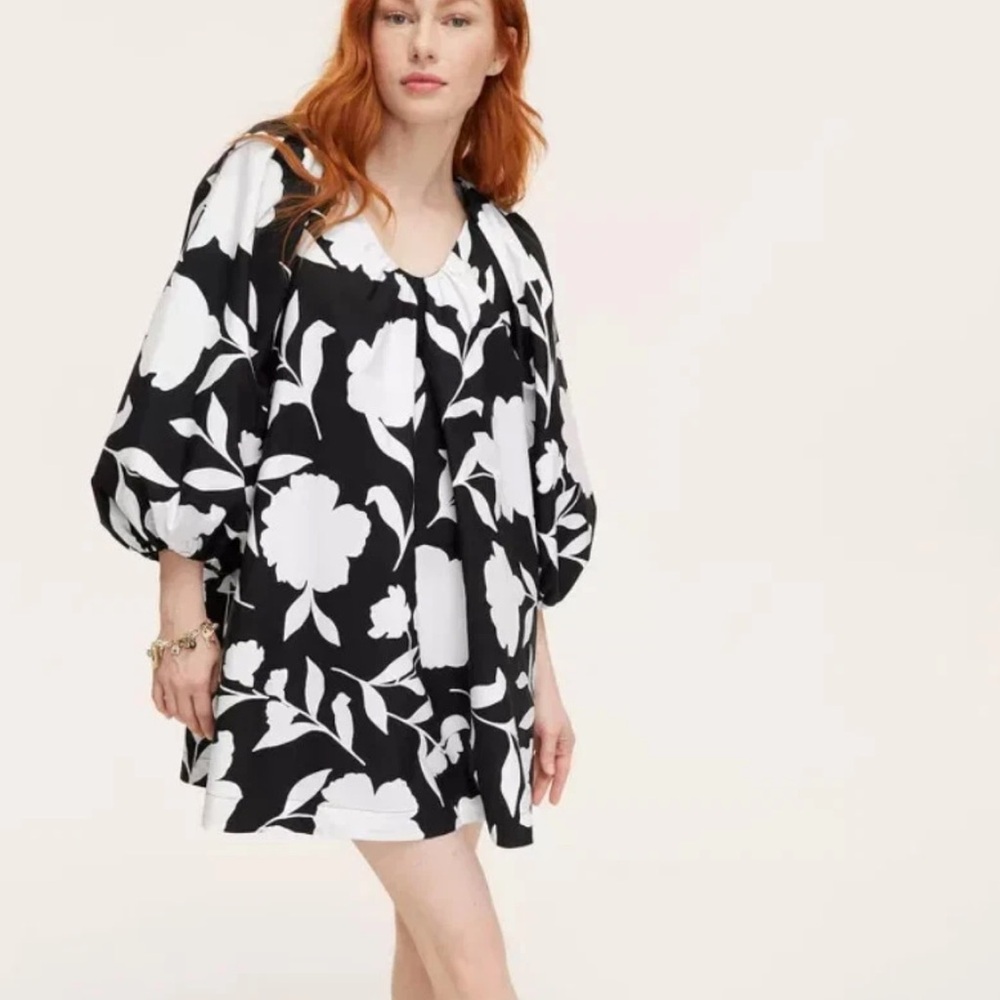 Kate Spade Black and White Floral Dress